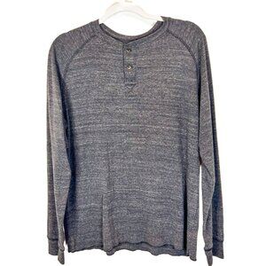 The North Face Gray Long Sleeve Henley Shirt Mens Casual Henley T Shirt Sz Large